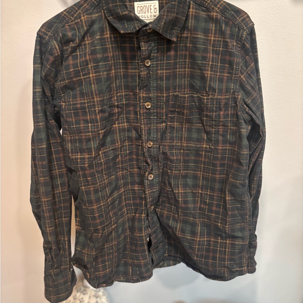 Grove & Hollow Plaid Shirt (M)